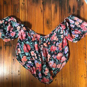 Floral off-the-shoulder top from Urban